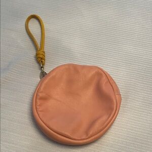 Clare V Pink Round Wristlet